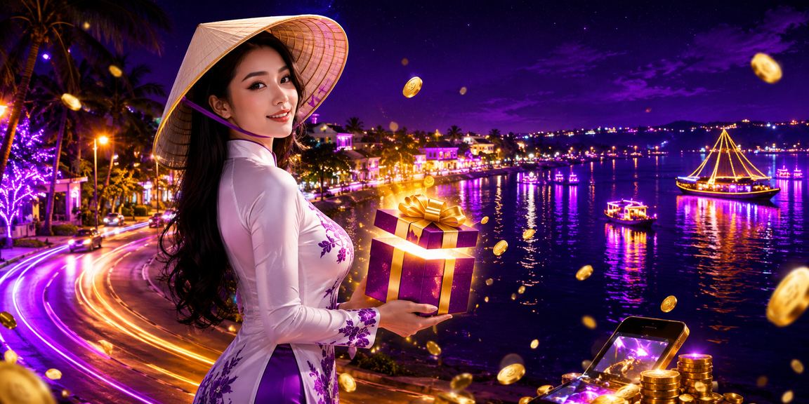 Người phụ nữ đội nón lá tại Mũi Né đăng ký tài khoản trên điện thoại nhận thưởng
